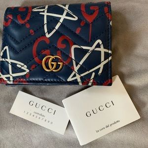 GUCCI Ghost Graffiti Wallet LIMITED EDITION 💙❤️